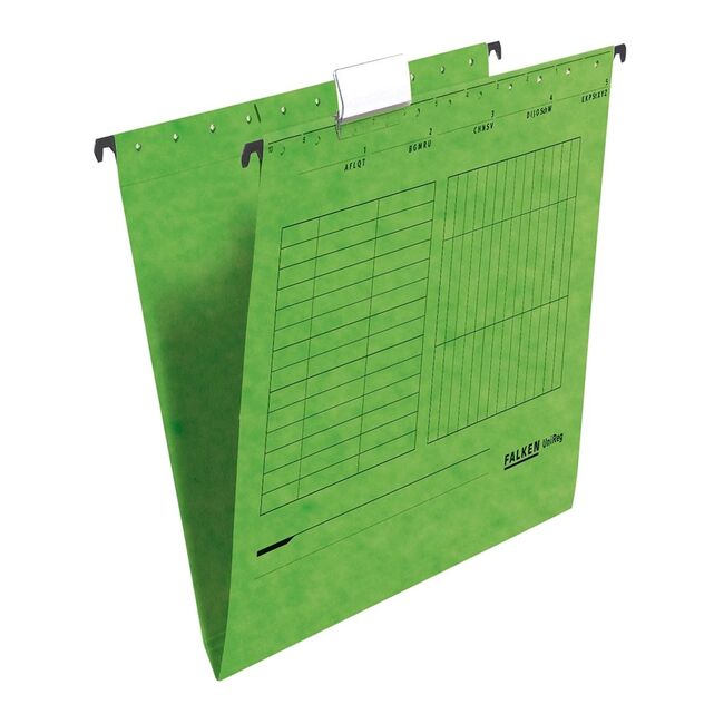 Dosar suspendabil Falken, carton, verde, 25 bucati/cutie BPTCFA0954