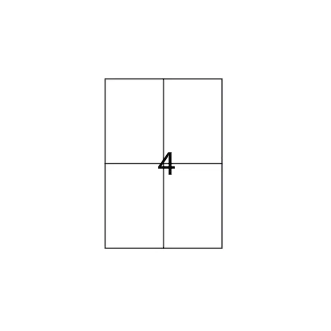 Etichete autoadezive Apli, A4, 105 x 148 mm, 400 bucati, 100 coli/top BPTCAL11715