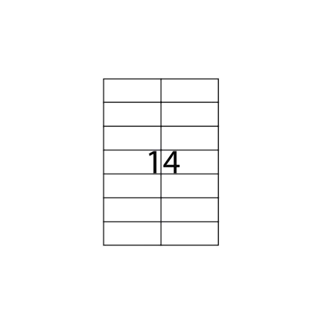 Etichete autoadezive Apli, A4, 105 x 42.4 mm, 1400 bucati, 100 coli/top BPTCAL11710