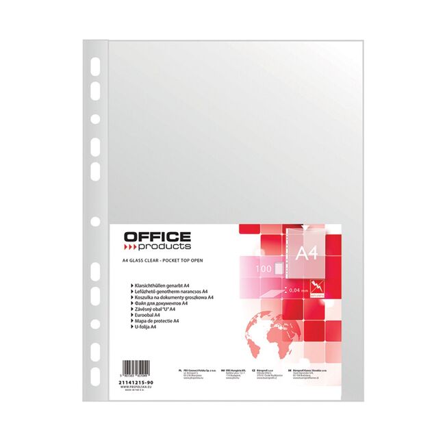 File de protectie, orange peel, 40 microni, A4 plastic, 100 bucati/set BPTCDN121590
