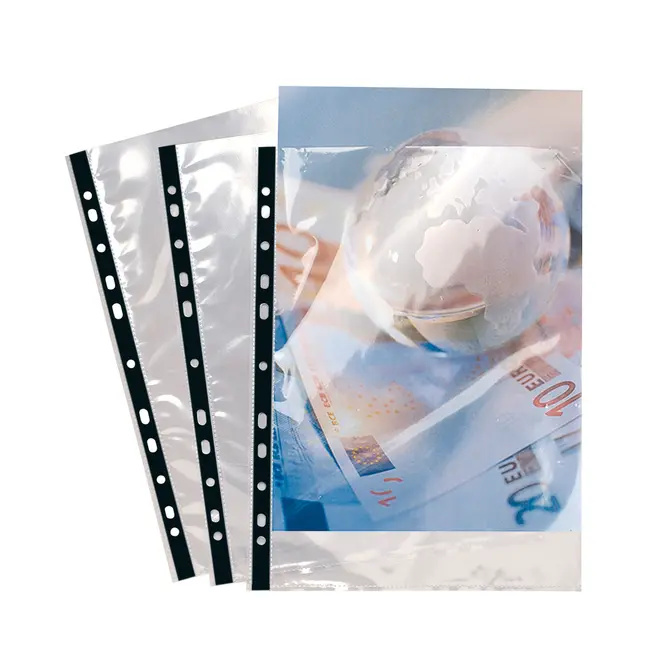 File de protectie Exacompta Cristal, grosime 90 microni, 100 bucati/set BPTCFA200103