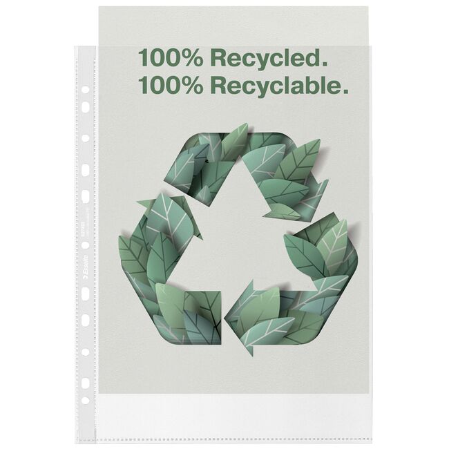 Folie de protectie Esselte Recycled, PP, 70 microni, A4 , 100 bucati/set BPTCSL627493