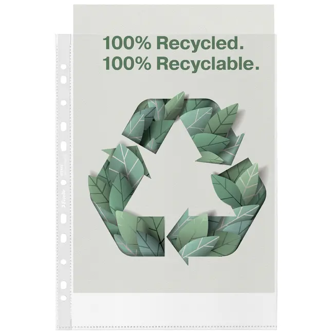 Folie de protectie Esselte Recycled, PP, 70 microni, A4 , 100 bucati/set BPTCSL627493