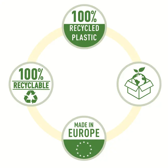 Folie de protectie Esselte Recycled, PP, 70 microni, A4 , 100 bucati/set BPTCSL627493