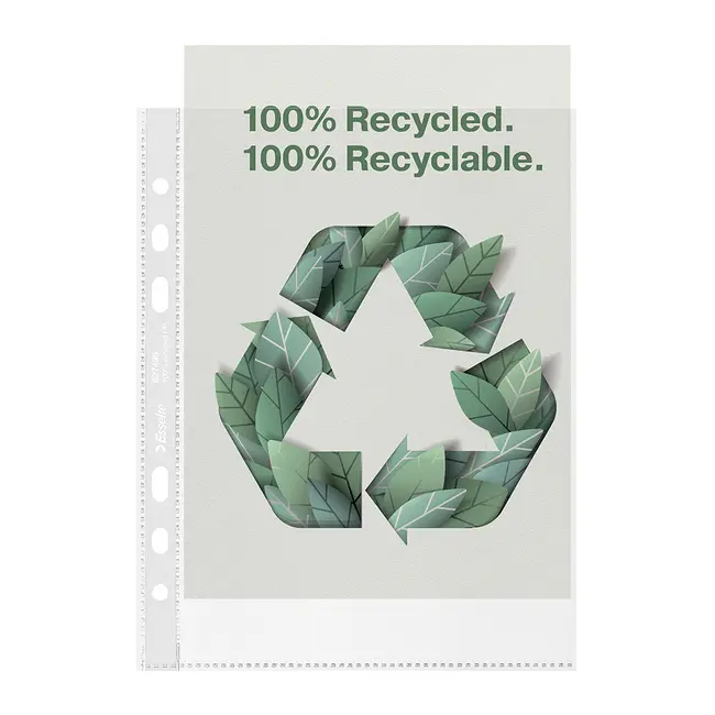 Folie de protectie Esselte Recycled, PP reciclat, A5, 70 mic, 100 bucati/cutie, standard BPTCSL627495