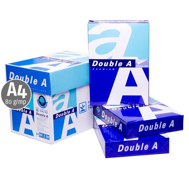 Hartie copiator Double A Premium, A4, 80 g/mp, 500 coli/top, 5 topuri/cutie, 48 cutii/palet BPTCNF3880