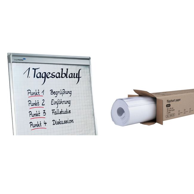 Hartie flipchart Legamaster, 100x65 cm, alb, 5 topuri/cutie BPTCPS0080