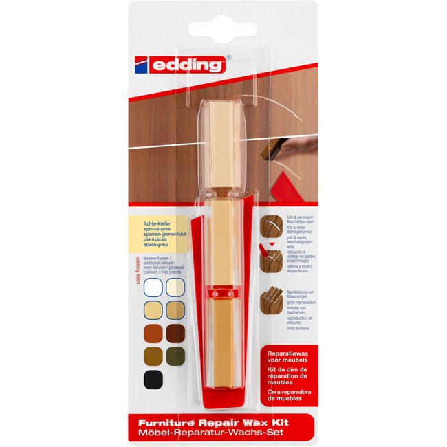 Kit Edding 8901, ceara pentru reparatii mobila, molid, blister BPTCED89019B