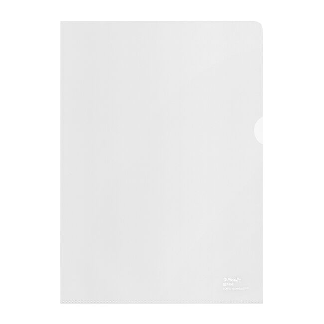 Mapa de protectie Esselte Recycled, PP reciclat, A4, 100 mic, 100 bucati/cutie, standard BPTCSL627496