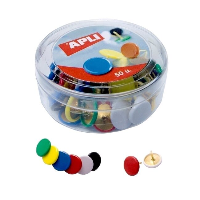 Pioneze colorate, 50 bucati/cutie BPTCAL011733