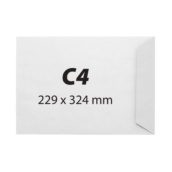 Plic C4, 229 x 324, offset alb, gumat, 80 g, 25 bucati/set BPTCKF51110P