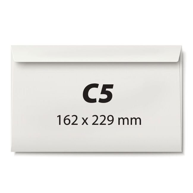 Plic C5, 162 x 229 mm, alb, banda silicon, 80 g/mp, 25 bucati/set BPTCKF30300
