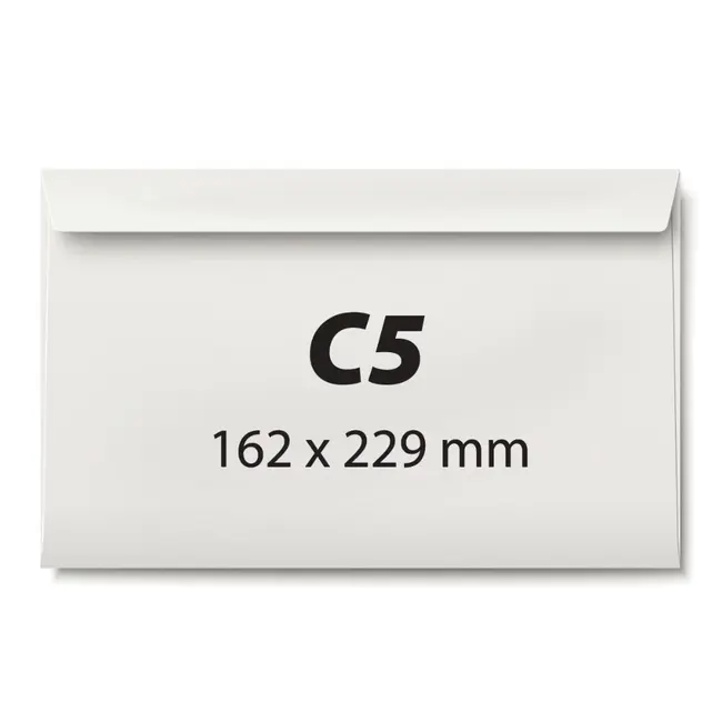 Plic C5, 162 x 229 mm, alb, banda silicon, 80 g/mp, 500 bucati/cutie BPTCKF30305