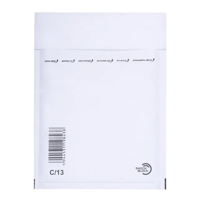 Plic cu protectie, 150 x 210 mm (interior), alb, banda silicon, 90 g/mp, 5 bucati/set BPTCKF70010