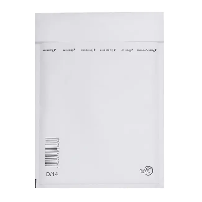 Plic cu protectie, 180 x 265 mm (interior), alb, banda silicon, 90 g/mp, 100 bucati/cutie BPTCKF70115
