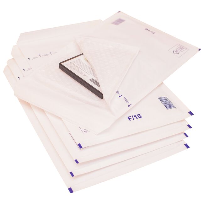 Plic cu protectie, 220 x 340 mm (inteior), alb, banda silicon, 90 g/mp, 100 bucati/set BPTCKF70315