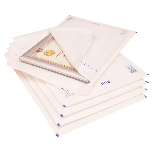 Plic cu protectie, 270 x 360 mm (interior), alb, banda silicon, 90 g/mp, 100 bucati/cutie BPTCKF70415