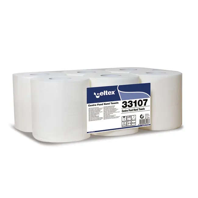 Rola prosop derulare centrala Celtex, 1 strat, 790 portii, 300 m, 6 role/bax BPTCCE033107