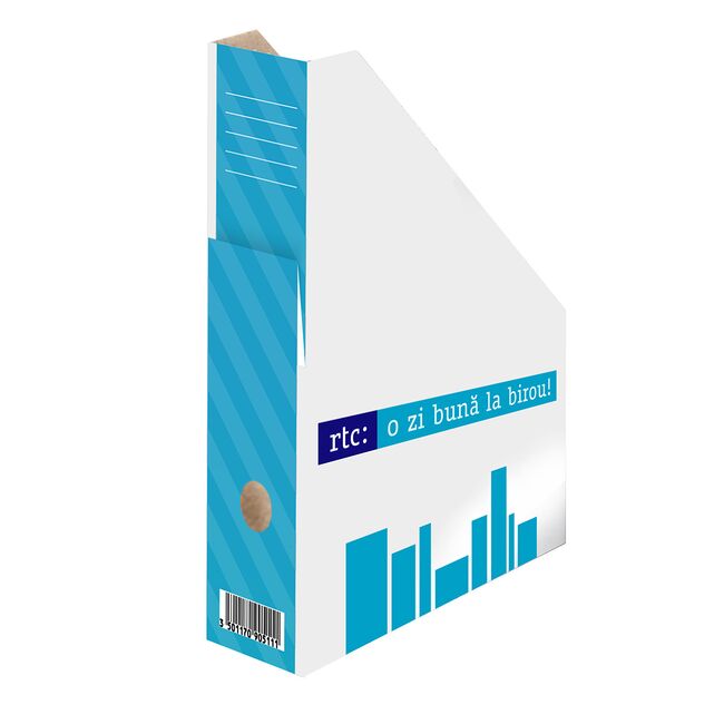 Suport vertical pentru documente RTC, carton FSC, alb, 20 bucati/set BPTCAB172031