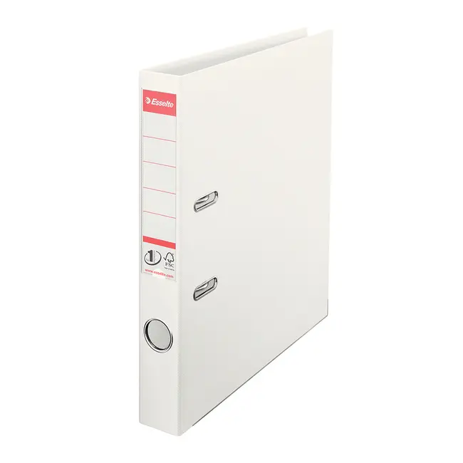 Biblioraft Esselte No.1 Power, PP/PP, A4, 50 mm, VIVIDA alb BPTCSL1201