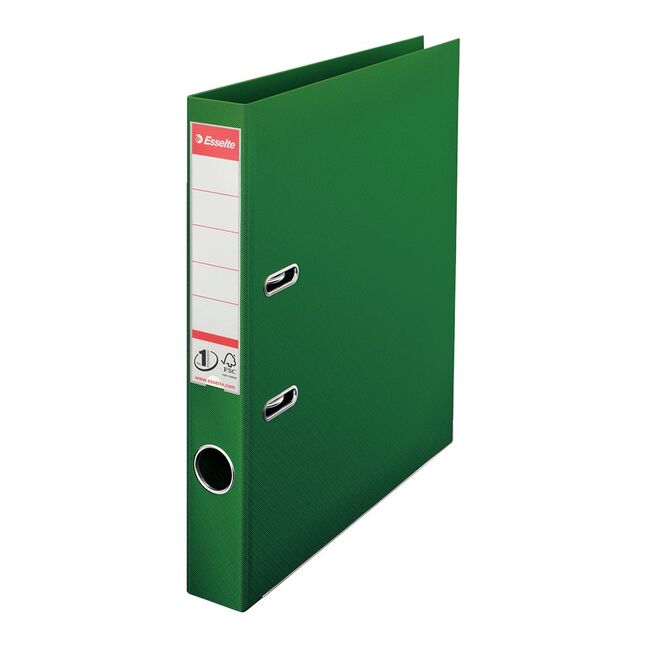Biblioraft Esselte No.1 Power, PP/PP, A4, 50 mm, verde BPTCSL1206