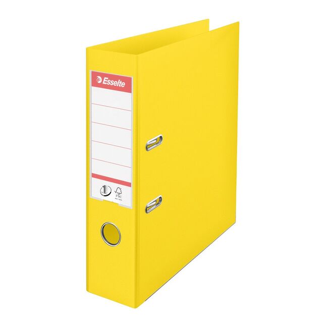 Biblioraft Esselte No.1 Power, PP/PP, A4, 75 mm, VIVIDA galben BPTCSL1121