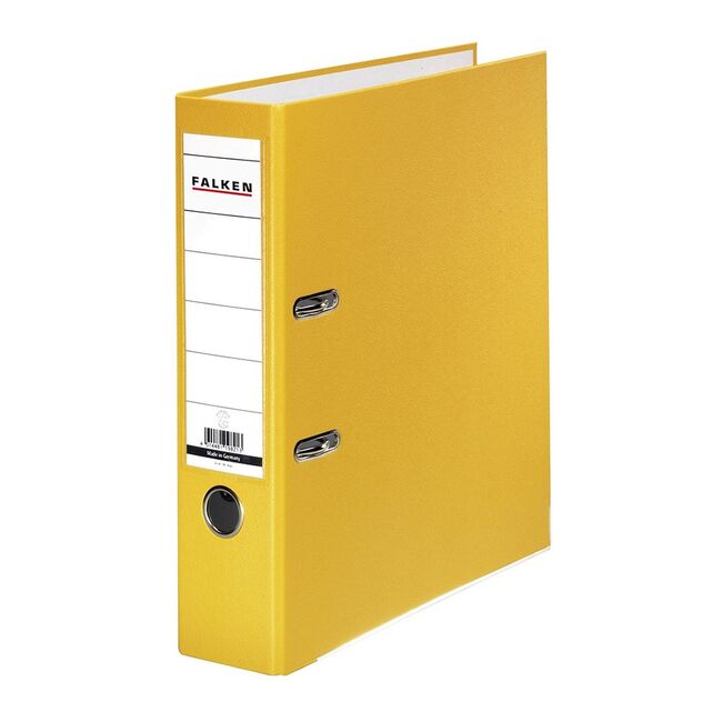 Biblioraft Falken plastifiat, 80 mm, galben BPTCFA029806