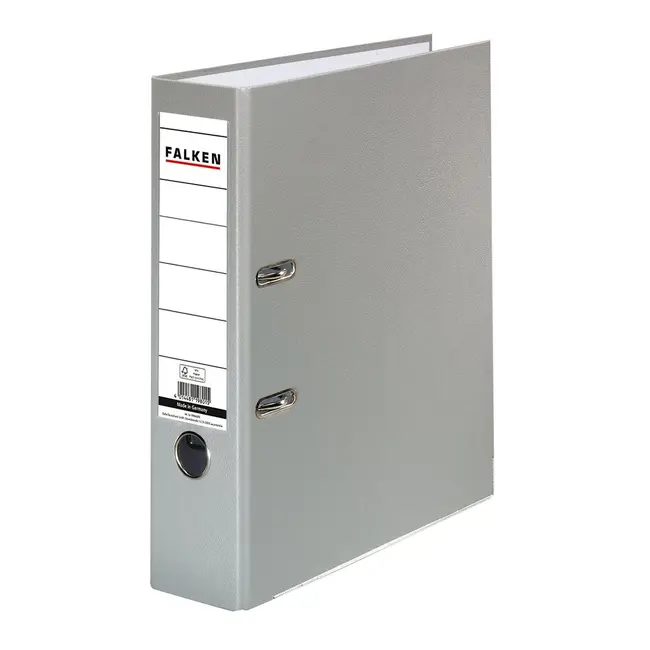 Biblioraft Falken plastifiat, 80 mm, gri BPTCFA029810