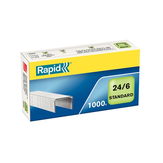 Capse Rapid Standard, 24/6, 2-20 coli, 1000 buc/cutie BPTCSL999912