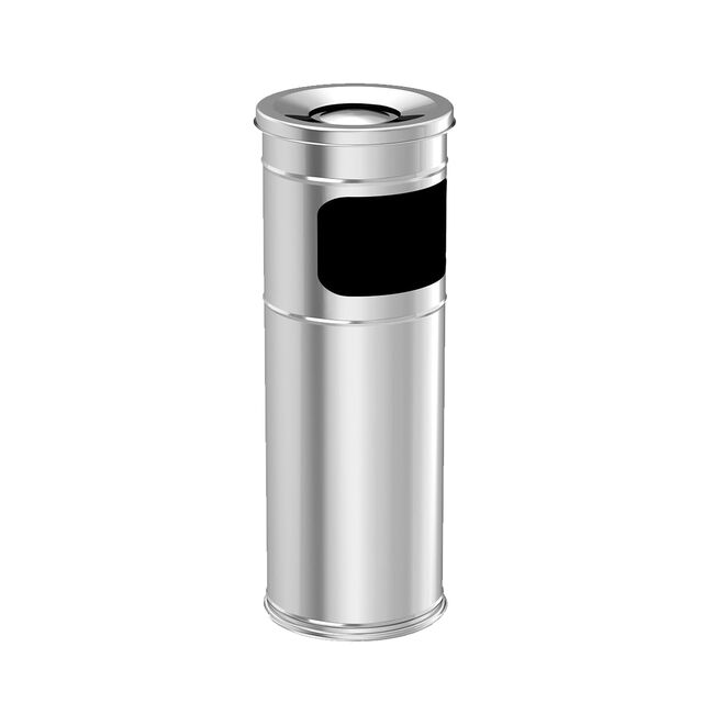 Cos de gunoi cu scumiera din inox, 22 cm BPTCSMR0019