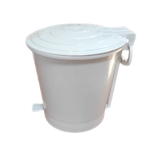 Cos gunoi cu pedala, Ergo, 10 l, alb BPTCPR000252