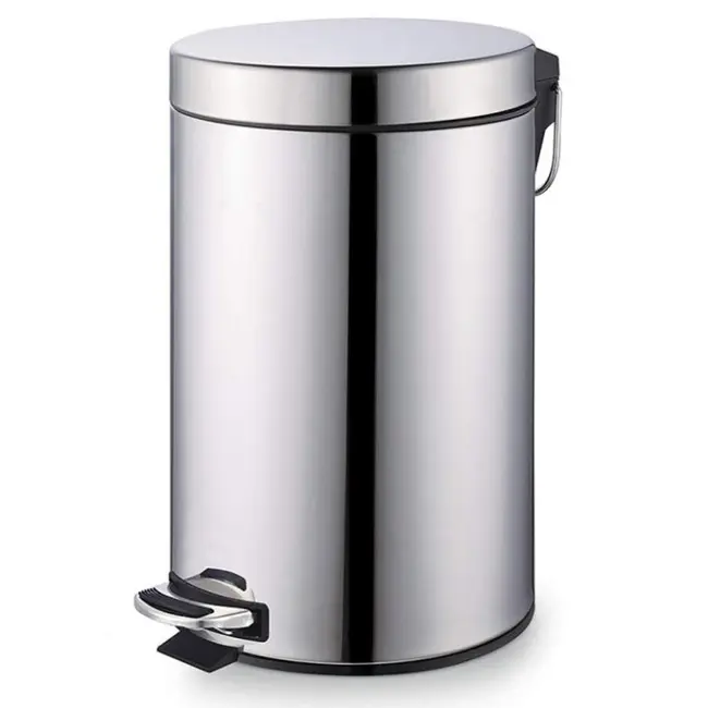 Cos inox cu pedala si galeata interioara, 20L BPTCDC000020