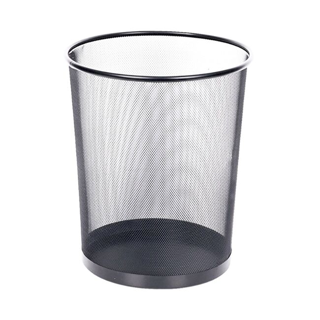 Cos metalic pentru birou, Memoris-Precious, 15 l, negru BPTCBV012191