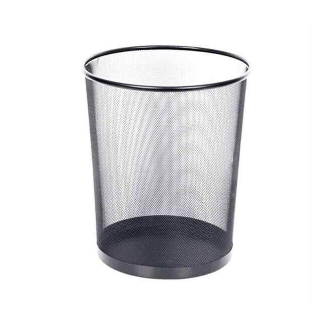 Cos metalic pentru birou, mesh, 15 l, negru BPTCLW012191