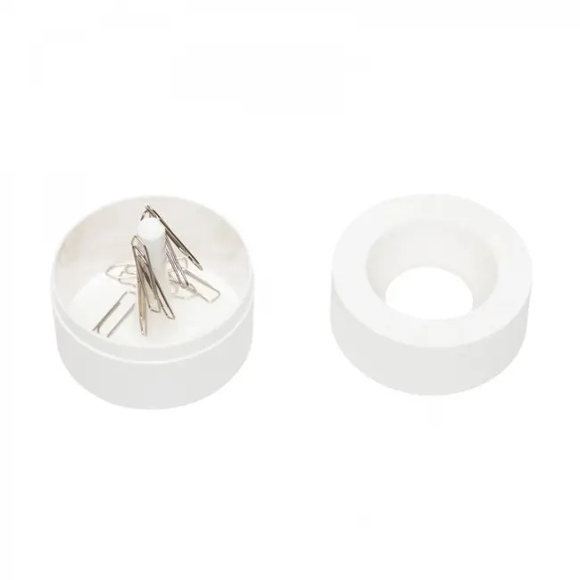 Dispenser agrafe MAUL, din plastic reciclat, alb BPTCMA012302