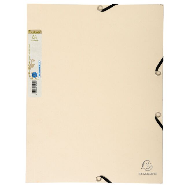 Dosar plic Exacompta Aquarel, A4, carton reciclat, inchidere elastic, crem BPTCFA056986