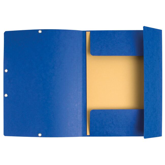 Dosar plic cu elastic Exacompta, carton, albastru BPTCFA100121