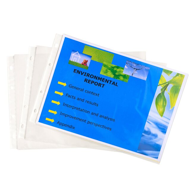 File protectie Exacompta Exactive, PP, cristal, landscape A4, 20 bucati/set BPTCFA005734