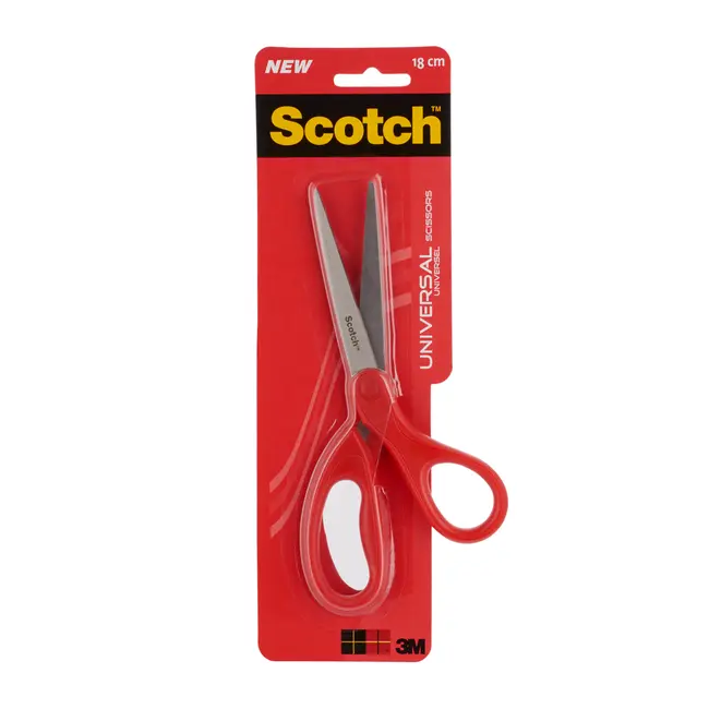 Foarfeca Scotch universala, 18 cm, otel, rosu BPTC3M220001
