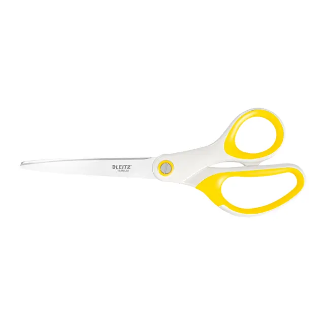 Foarfece pentru birou Leitz WOW Titanium, 20.5 cm, galben BPTCSL890005