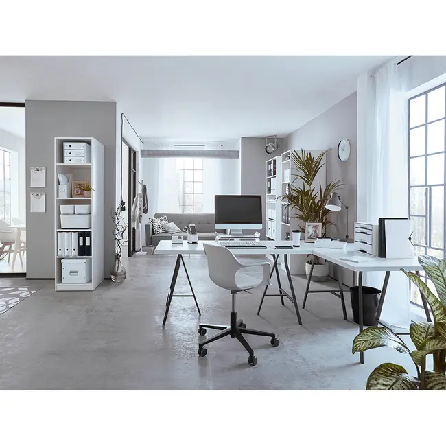 Foarfece pentru birou Leitz WOW Titanium, 205 mm, alb BPTCSL531901