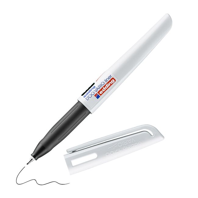 Liner Edding 1700, corp rotund, varf 0.5 mm, negru BPTCED170001