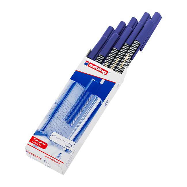 Liner Edding 55, corp plastic, varf 0.3 mm, albastru BPTCED055003