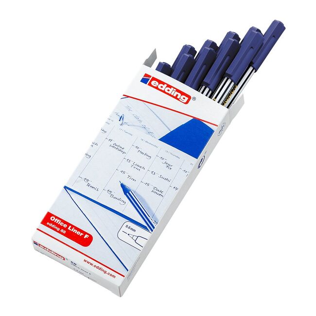 Liner Edding 88, corp plastic, varf 0.6 mm, albastru BPTCED088003