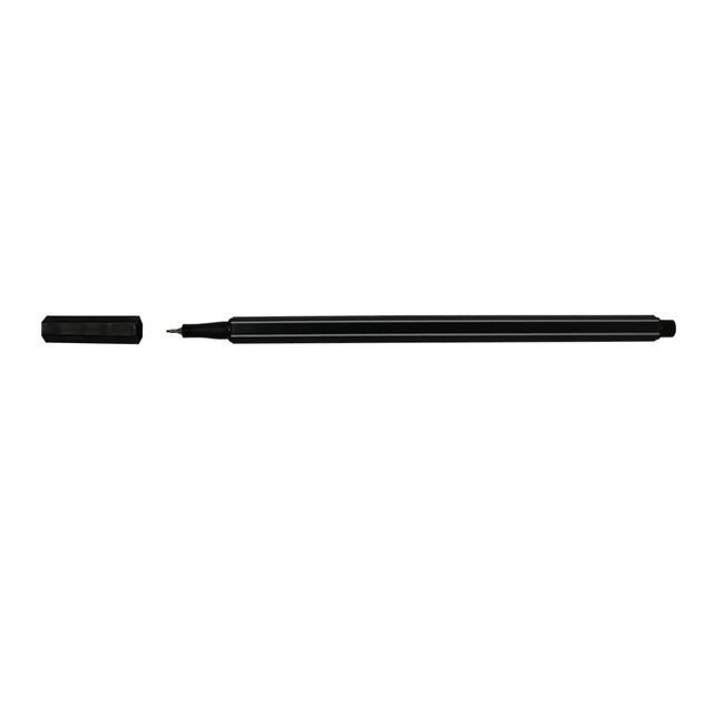 Liner Memoris-Precious, corp hexagonal, varf 0.1-0.4 mm, negru BPTCBV990024