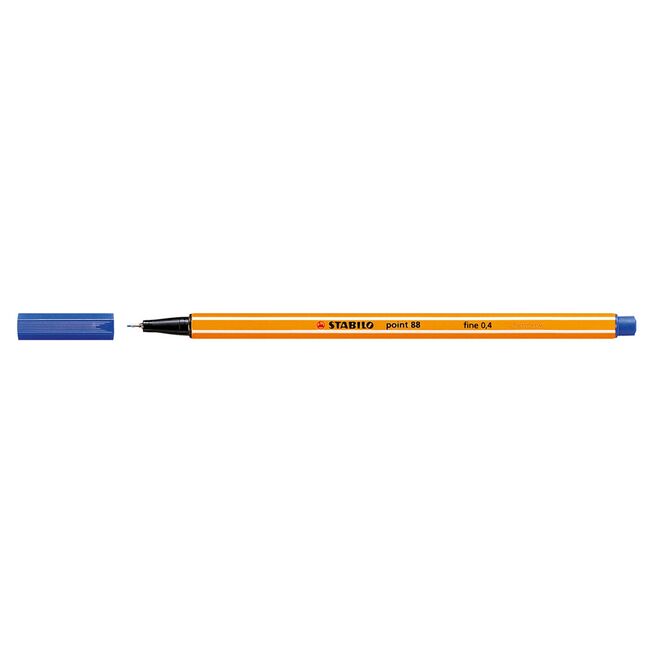 Liner Stabilo Point 88, varf fetru, 0.4 mm, albastru BPTCSW168813