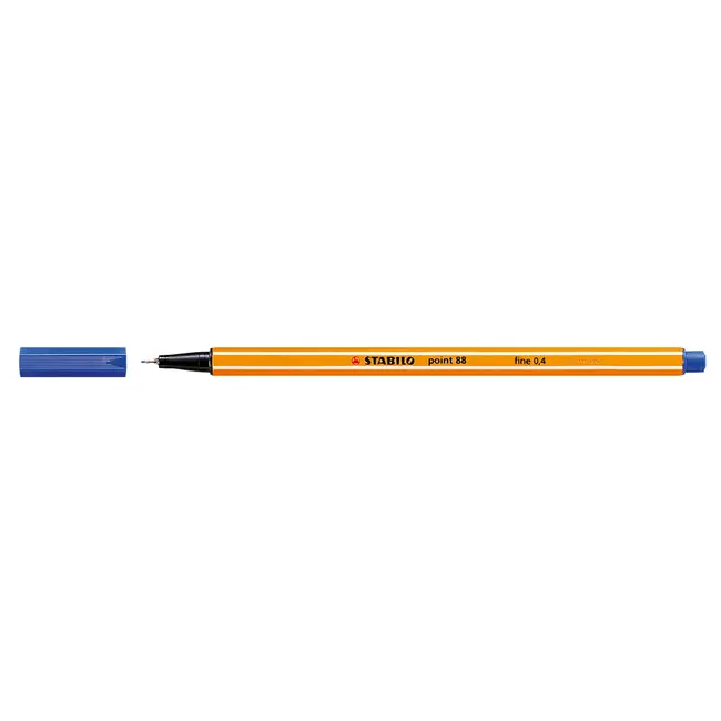 Liner Stabilo Point 88, varf fetru, 0.4 mm, albastru BPTCSW168813