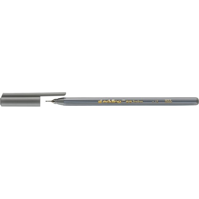 Liner edding 55, corp plastic, varf rotund, 0.3 mm, gri BPTCED055012