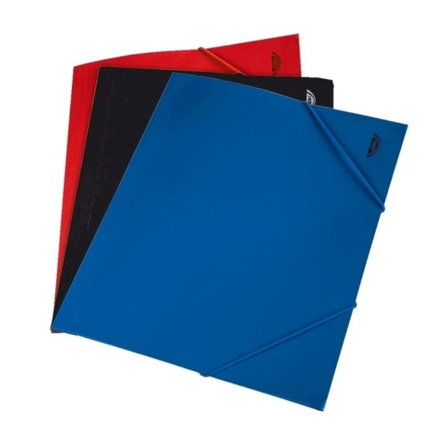 Mapa documente, A4, plastic, inchidere cu elastic, albastru BPTCDY200201