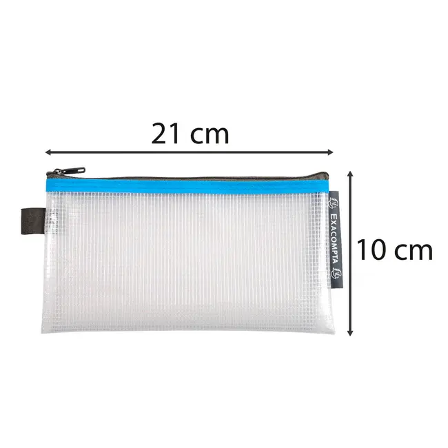 Mapa protectie, inchidere fermoar, DL, 10x31 cm, transparent BPTCFA034130